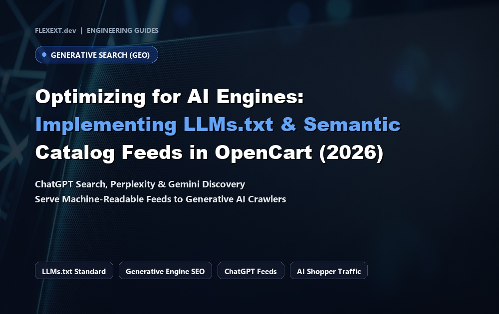 Optimizing OpenCart for AI Search Engines: Implementing LLMs.txt & Generative Search Discovery (2026)