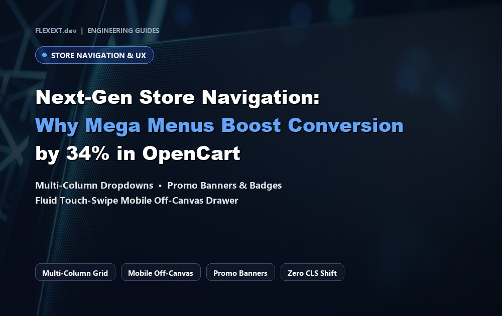 Designing Next-Gen E-Commerce Navigation: Why Mega Menus Boost Conversion by 34% in OpenCart