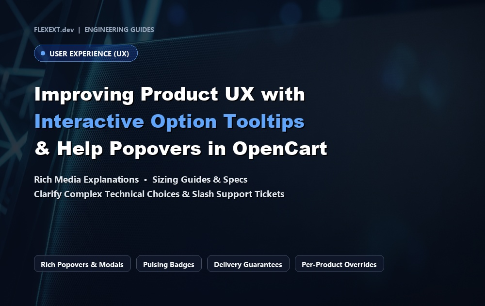 Improving Product UX with Interactive Option Tooltips & Help Popovers in OpenCart