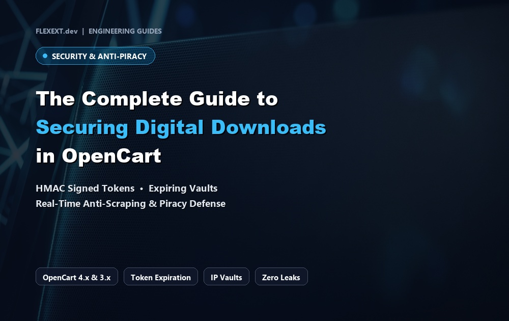 The Complete Guide to Securing Digital Downloads in OpenCart (Anti-Piracy & Token Links)