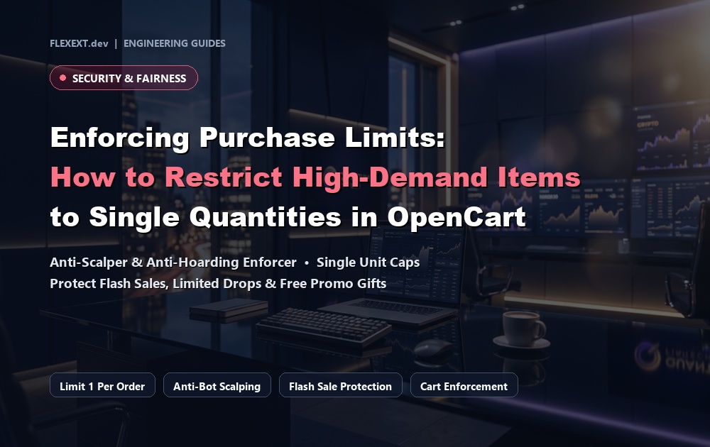 Enforcing Cart Purchase Limits: How to Restrict High-Demand Items to Single Quantities in OpenCart