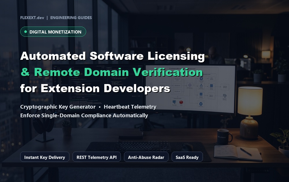 Automated Software Licensing & Domain Verification for Extension Developers