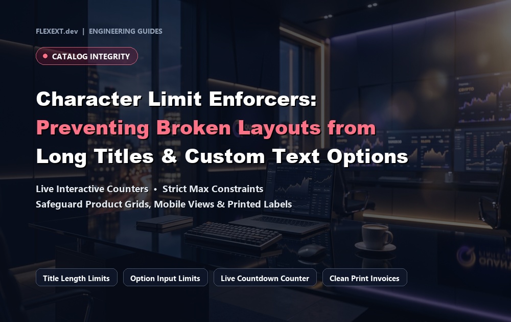 Character Limit Enforcers: Preventing Broken Layouts from Overly Long Product Titles & Custom Options in OpenCart