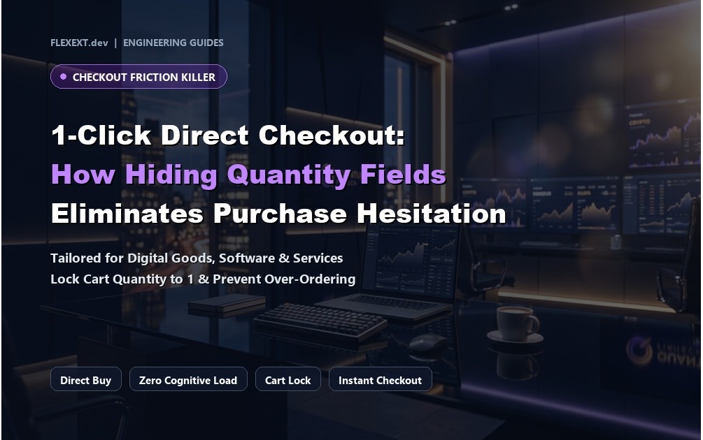 Streamlining 1-Click Checkout: How Hiding Quantity Fields Eliminates Friction for Single-Product Stores in OpenCart