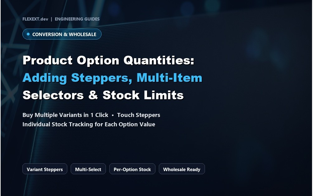 Mastering Product Option Quantities: Adding Steppers, Multi-Item Selectors & Stock Tracking in OpenCart