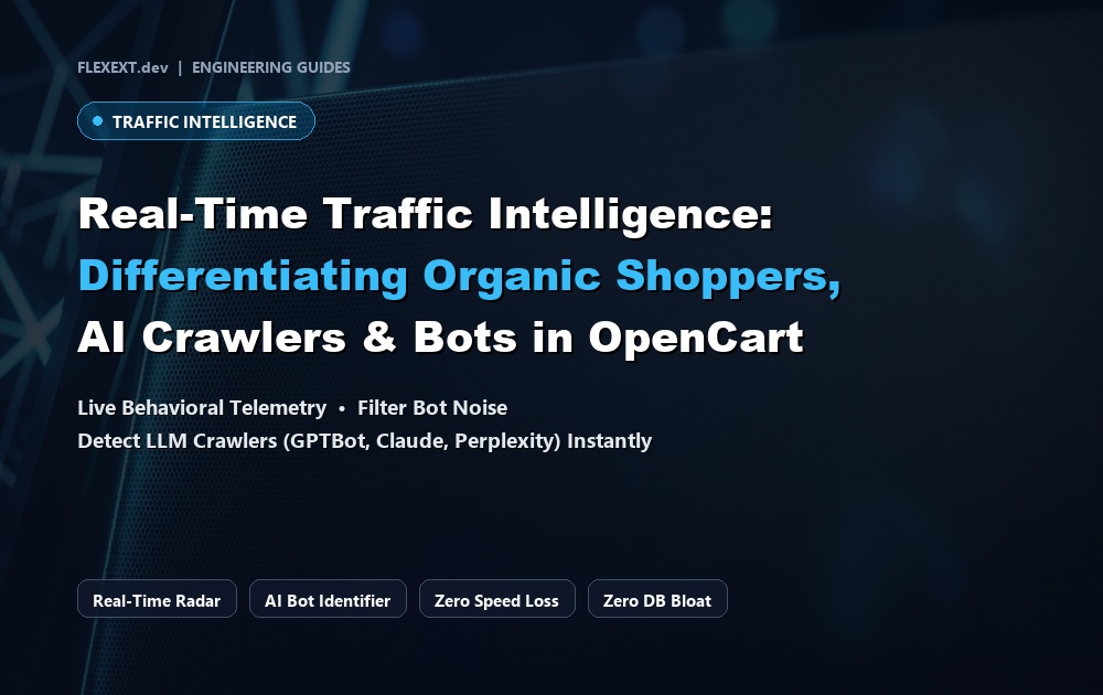Real-Time Traffic Intelligence: Differentiating Organic Shoppers, Crawlers & Malicious Bots in OpenCart