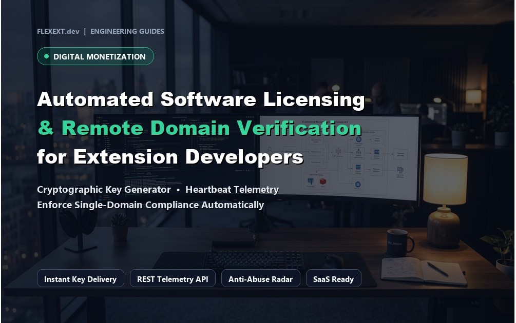 Automated Software Licensing & Domain Verification for Extension Developers