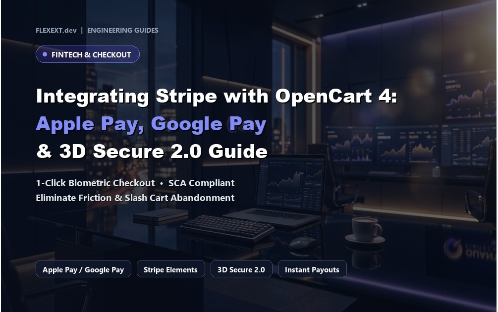 Integrating Stripe with OpenCart 4: Apple Pay, Google Pay & 3D Secure 2.0 Explained