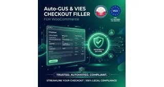Auto-GUS (Biała Lista MF) & VIES Checkout Filler for WooCommerce