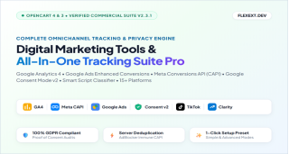 Digital Marketing Tools: GA4, Meta CAPI, Google Ads, Consent Mode v2 & Custom Code Pro
