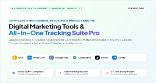 Digital Marketing Tools: GA4, Meta CAPI, Google Ads, Consent Mode v2 & Custom Code Pro