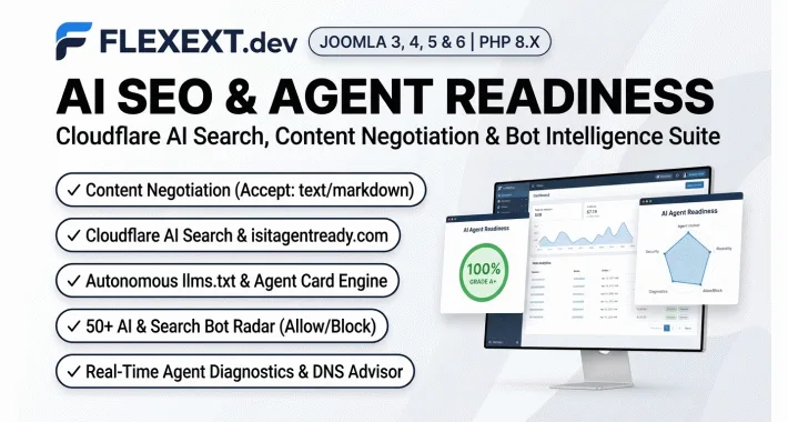 FlexExt AI SEO & Agent Readiness Pro for Joomla 3, 4, 5 & 6