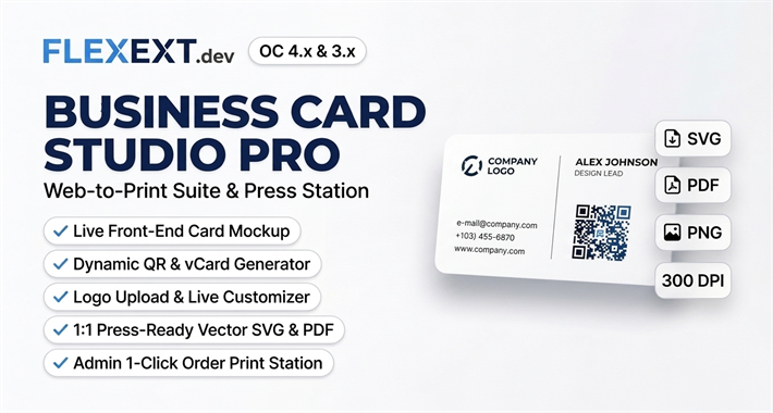 Business Card Studio Pro & Web-to-Print Suite with Dynamic QR vCard & Print Station