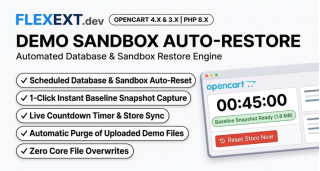 Automated Demo Reset & Baseline Restore System for OpenCart