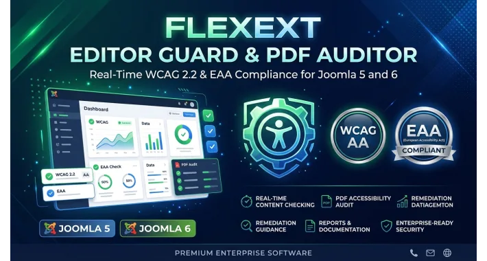 FlexExt Web Accessibility & EAA Guard Free for Joomla 4, 5 & 6
