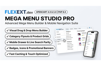 Mega Menu Studio Pro & Mobile Navigation Suite