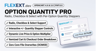 Options Quantity Pro - Radio, Checkbox & Select with Quantity