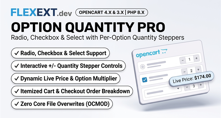 Options Quantity Pro - Radio, Checkbox & Select with Quantity
