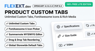 Product Custom Tabs Lite: 1 Custom Tab (Free)