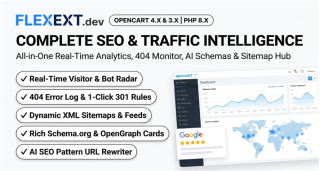 Complete SEO & Traffic Intelligence Suite for OpenCart 4 & 3