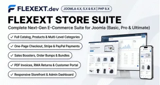 FlexExt Store Standard (Single-Store Essentials) for Joomla 4, 5 & 6