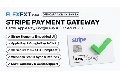 Stripe Modern Payment Gateway (Credit Cards, Apple Pay, Google Pay & 3DS2)