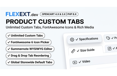 Product Custom Tabs Pro (Global, Category & Product Level)