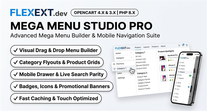 Mega Menu Studio Pro Showcase Banner
